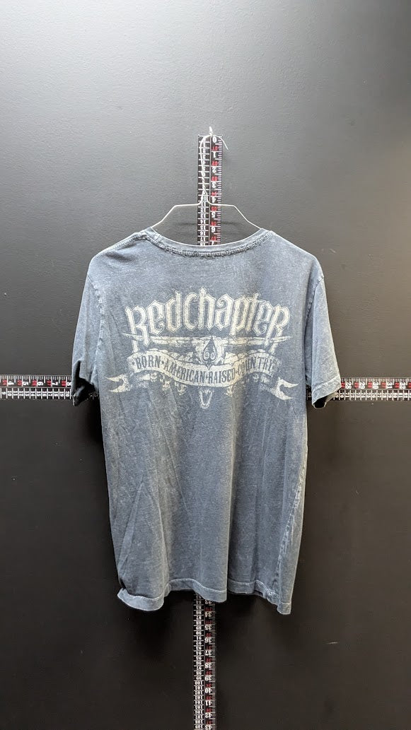 Red Chapter Graphic Tee – Faded Black – Los Angeles – Small
