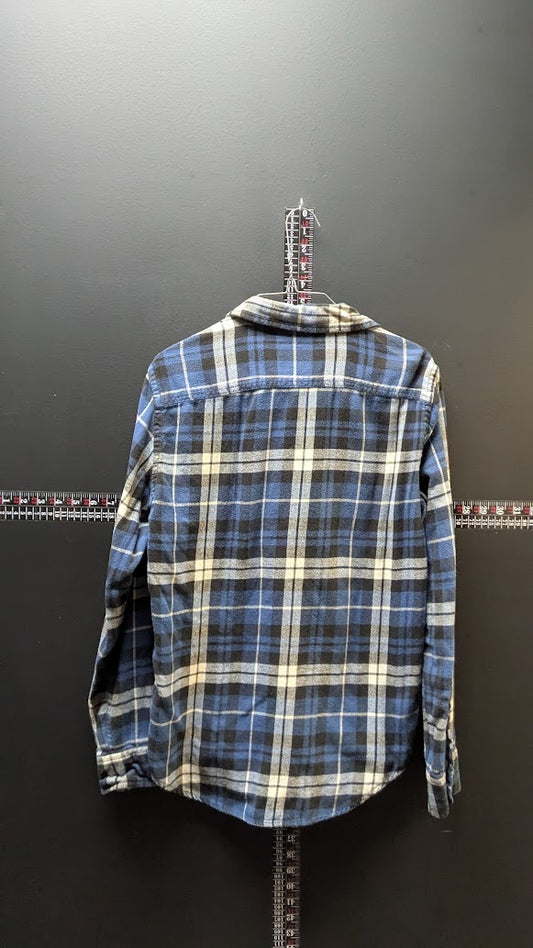 American Eagle Plaid Flannel – Blue/Black – Small