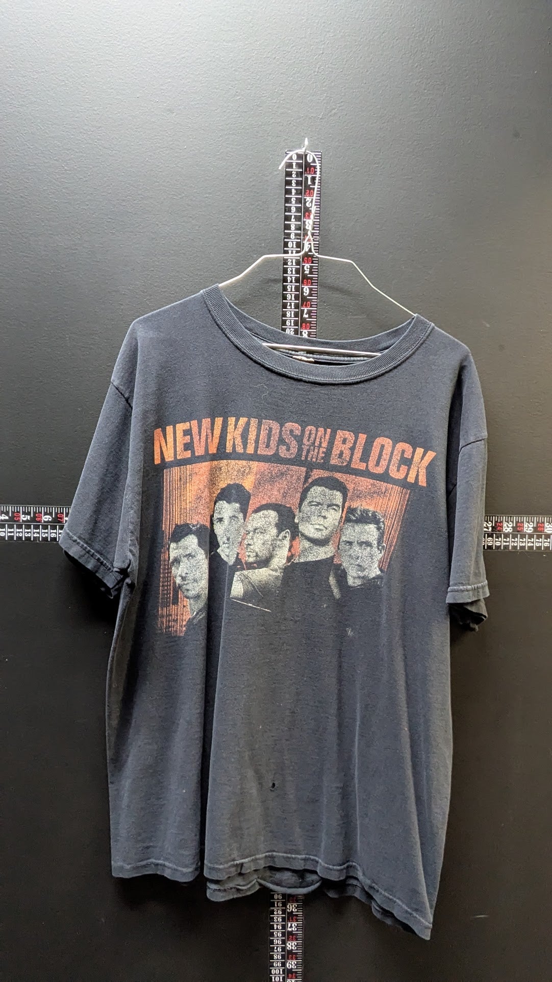 New Kids on the Block 2008 Tour T-Shirt – NKOTB Reunion Era – Faded Black – Size Large