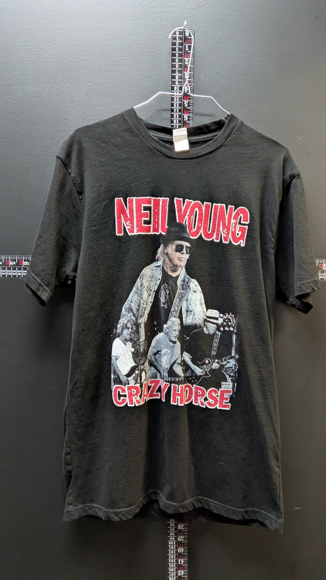 Neil Young & Crazy Horse Tour T-Shirt – Love Earth Tour – Black – Size Large