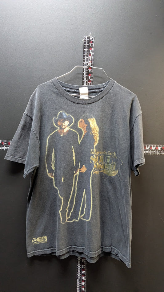 Tim McGraw & Faith Hill “Soul2Soul Tour 2006” T-Shirt – Black – Size Large