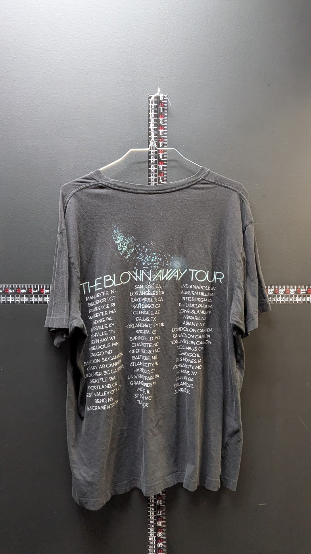Carrie Underwood "The Blown Away Tour" 2012–2013 Graphic Tee – Charcoal Grey