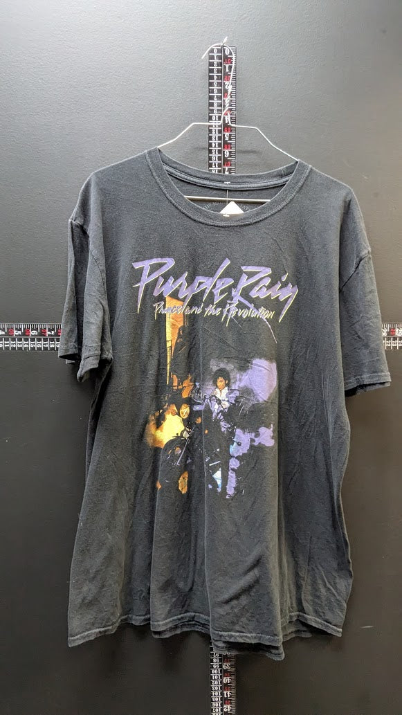 Prince “Purple Rain” Graphic T-Shirt – Black – Size Large