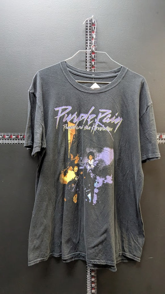 Prince “Purple Rain” Graphic T-Shirt – Black – Size Large