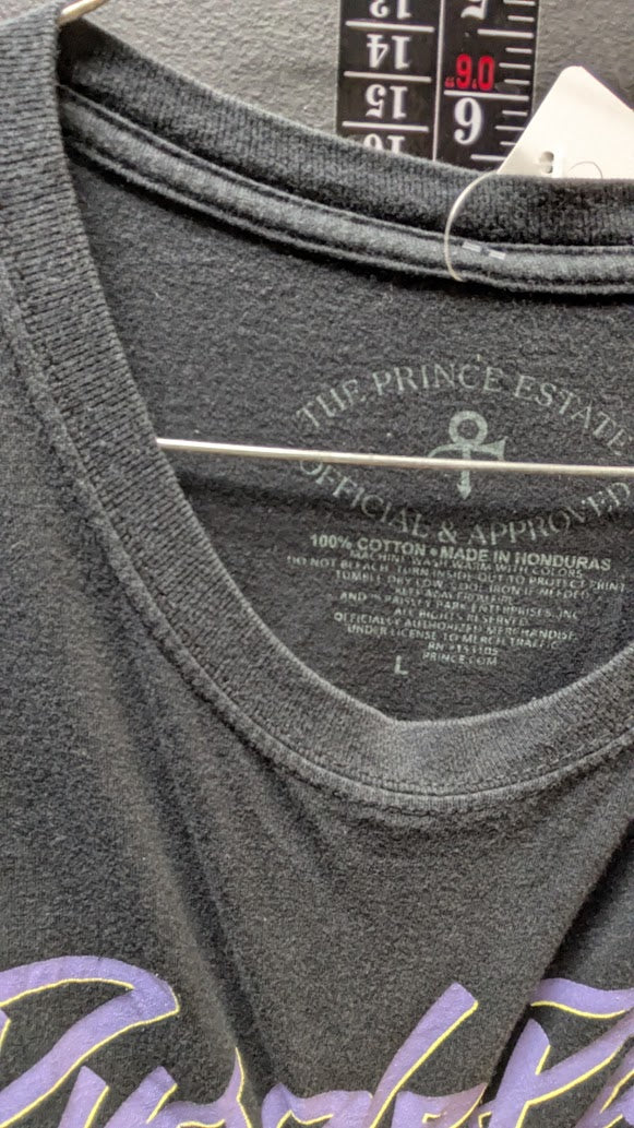 Prince “Purple Rain” Graphic T-Shirt – Black – Size Large
