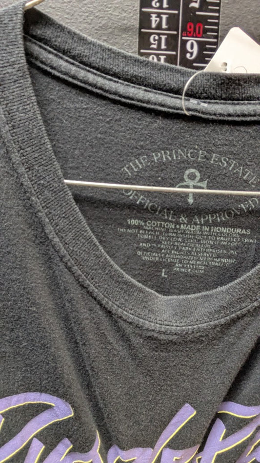 Prince “Purple Rain” Graphic T-Shirt – Black – Size Large