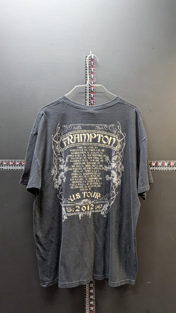 Peter Frampton 2012 U.S. Tour Graphic T-Shirt – Black – Size XL