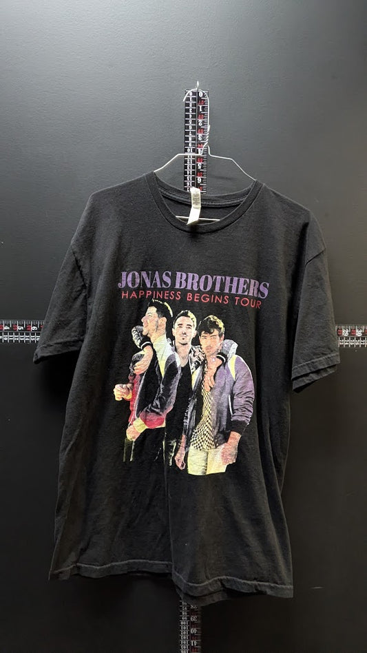 Jonas Brothers “Happiness Begins Tour” Graphic T-Shirt – Black – Size Large