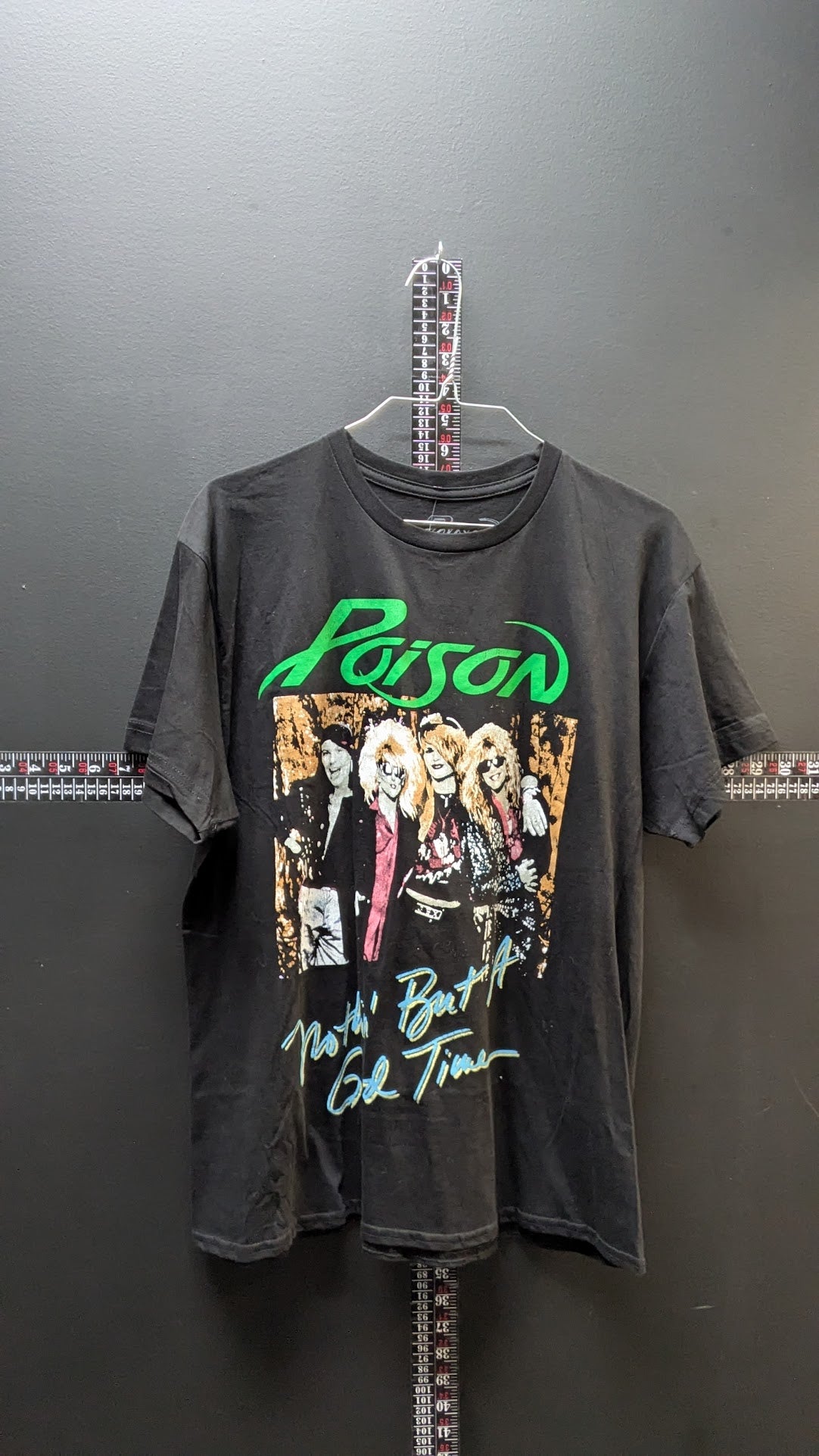 Poison Band Tshirt Nothin But A Good Time T-Shirt Black Size Large