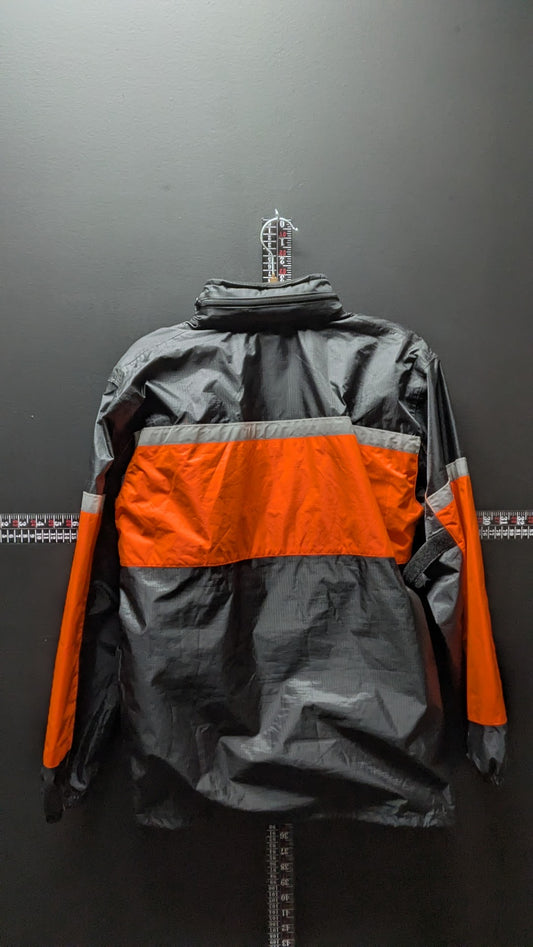 Fulmer Motorcycle Jacket Black Orange Size Small
