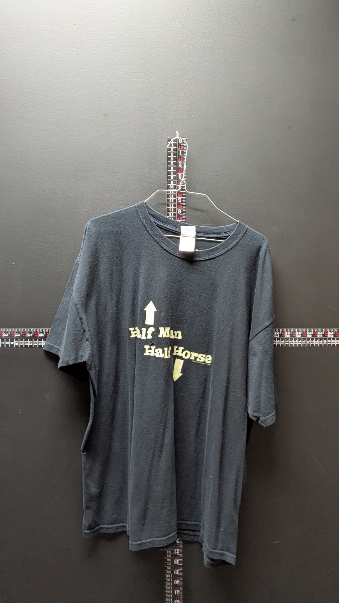“Half Man Half Horse” Graphic T-Shirt Black XL