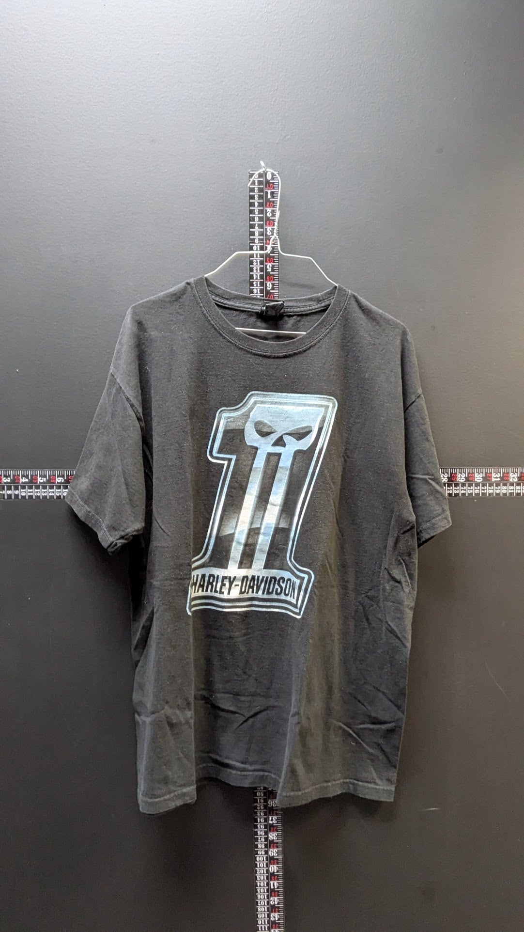 Harley-Davidson Skull #1 Graphic T Shirt Men’s Large Black Biker Tee