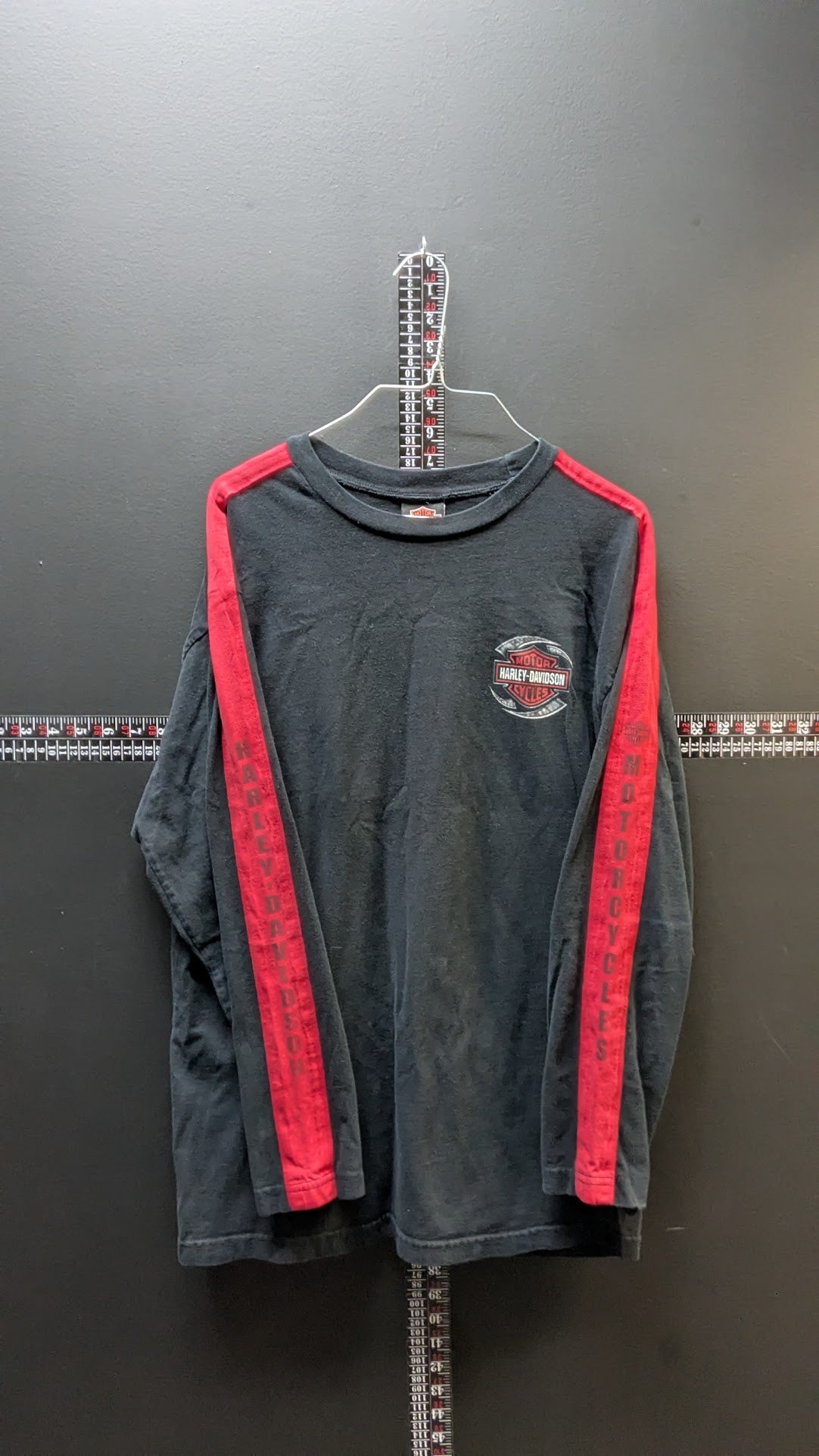 Harley-Davidson Long Sleeve Shirt Men’s XL Black Red Louisville KY Biker Tee