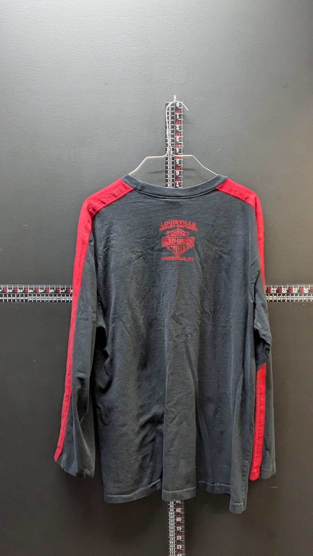 Harley-Davidson Long Sleeve Shirt Men’s XL Black Red Louisville KY Biker Tee