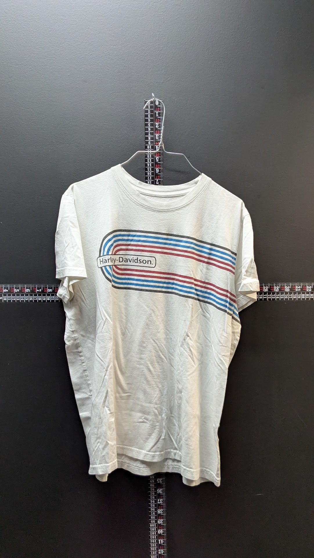 Harley-Davidson Women’s White Retro Stripe Graphic T-Shirt Size M