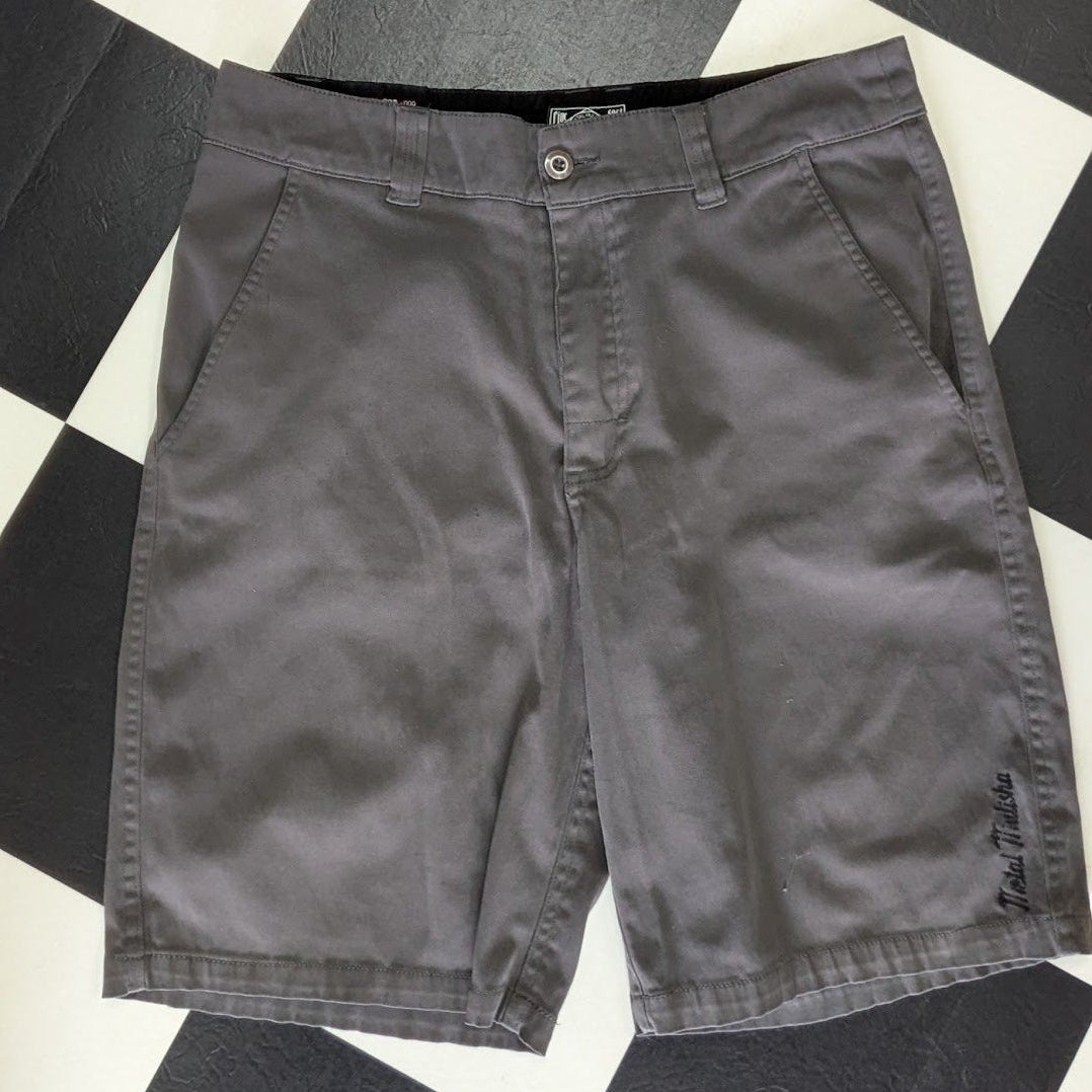 Metal Mulisha Gray Chino Shorts Men’s Size 34 Casual Skate Moto Streetwear
