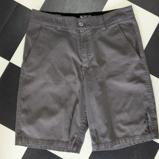 Metal Mulisha Gray Chino Shorts Men’s Size 34 Casual Skate Moto Streetwear