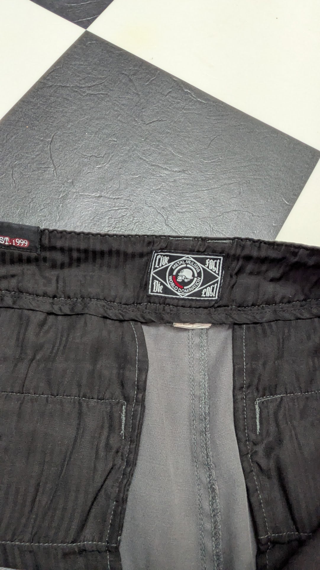 Metal Mulisha Gray Chino Shorts Men’s Size 34 Casual Skate Moto Streetwear