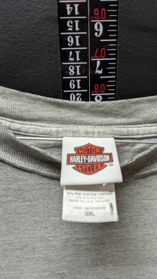 Vintage Harley-Davidson Classic Motor Sports 3XL Gray Faded T-Shirt Traverse City