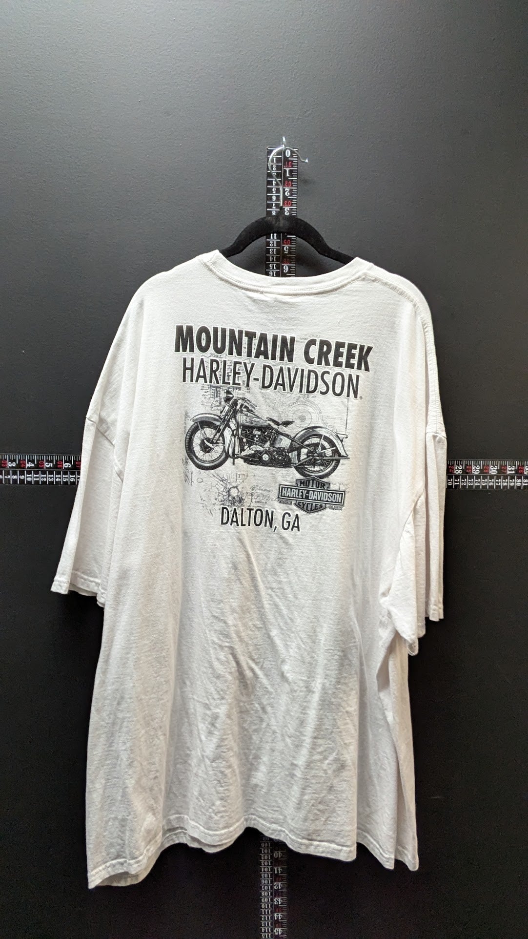 Vintage Harley-Davidson Mountain Creek Dalton GA Pocket T-Shirt White 3XL