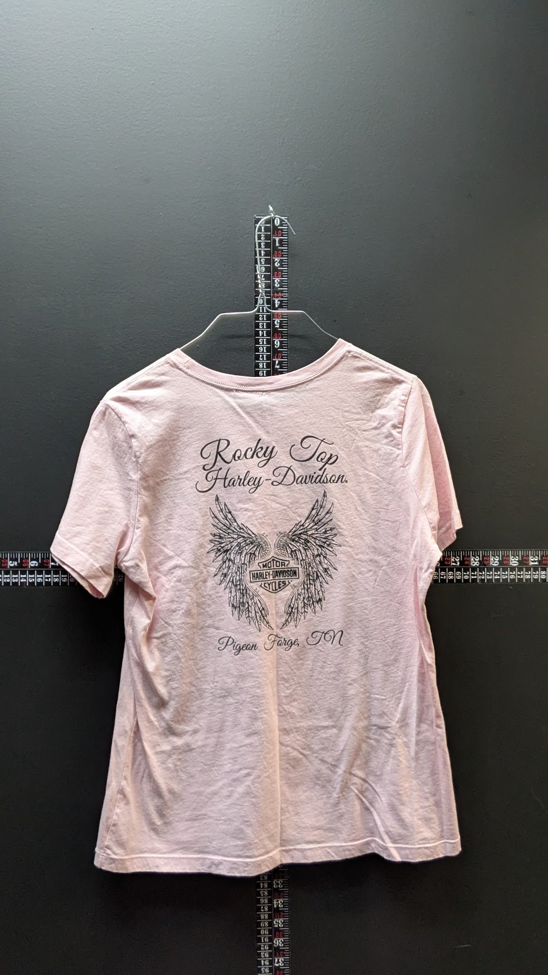 Harley-Davidson Women’s Pink Graphic T-Shirt Large Rocky Top Pigeon Forge TN