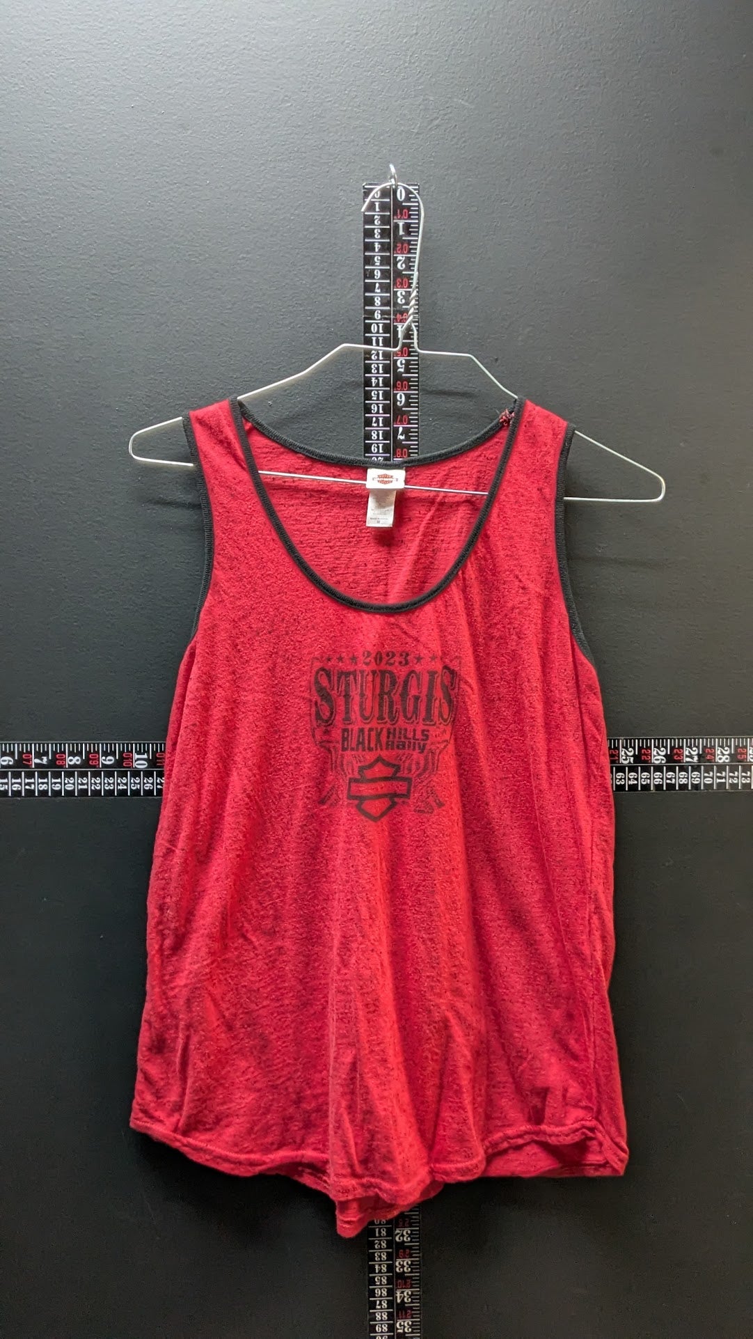 Harley-Davidson Women’s Sturgis 2023 Tank Top Medium Red Black Hills Rally