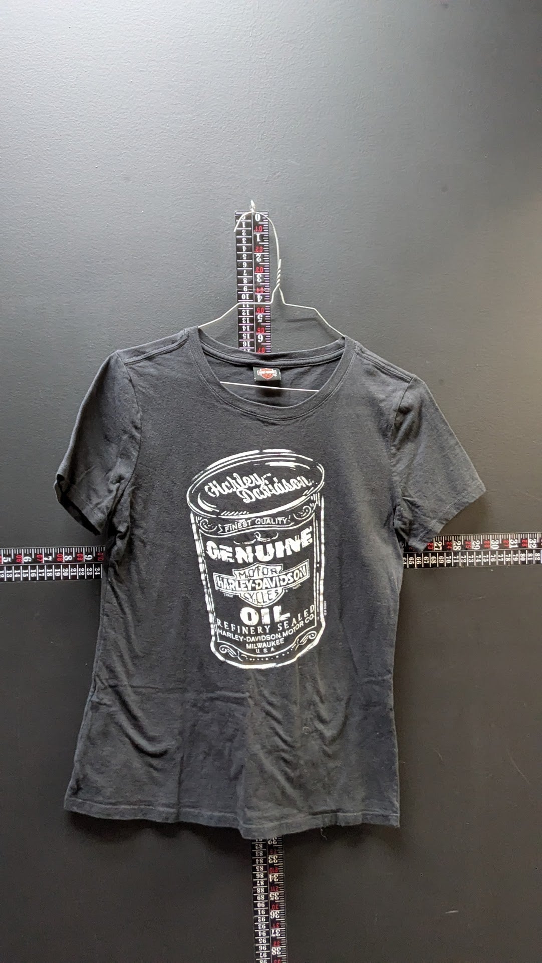 Harley-Davidson Women’s Genuine Oil Can Graphic T-Shirt Black Size Small