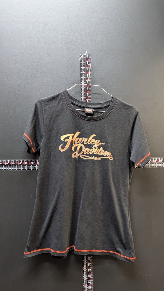 Harley-Davidson Women’s Black Short Sleeve T-Shirt Rocky Top Pigeon Forge TN