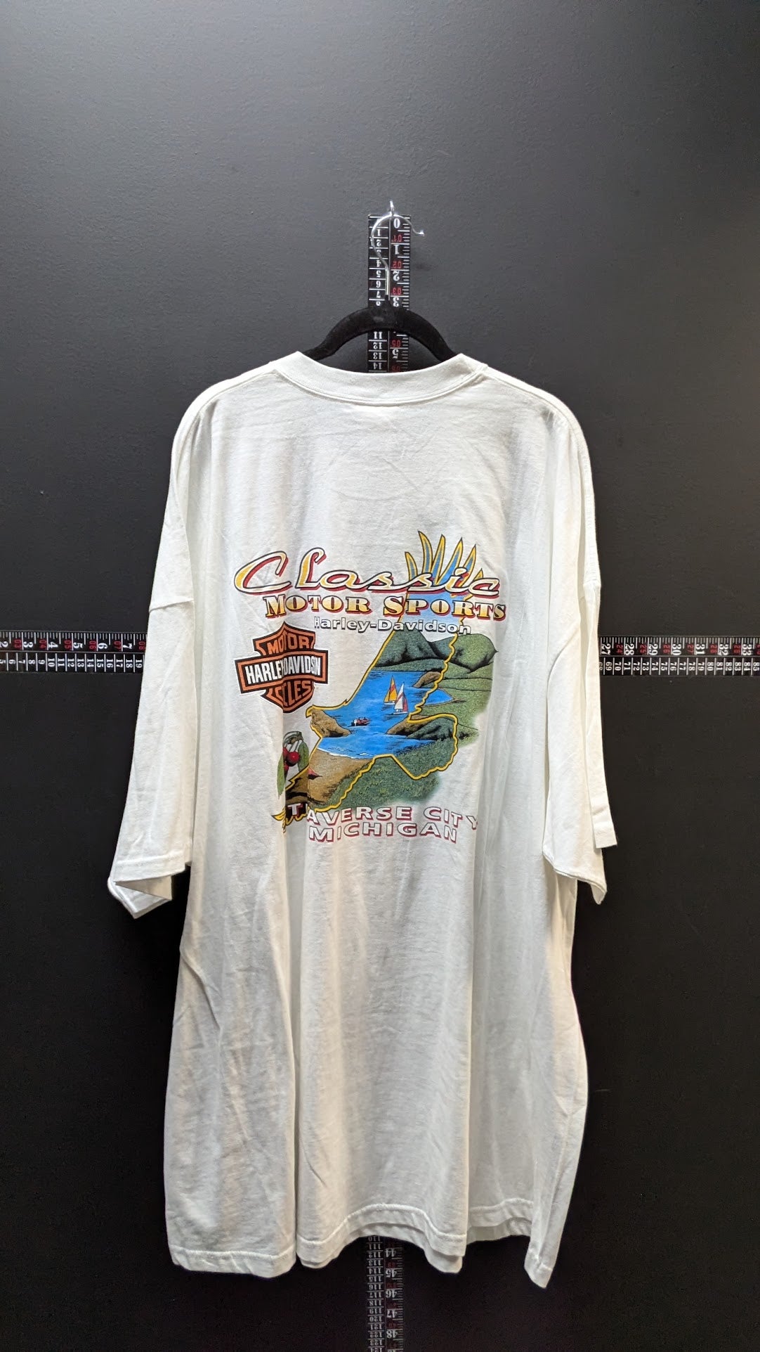 Vintage Harley-Davidson Classic Motor Sports Traverse City MI 4XL USA T Shirt