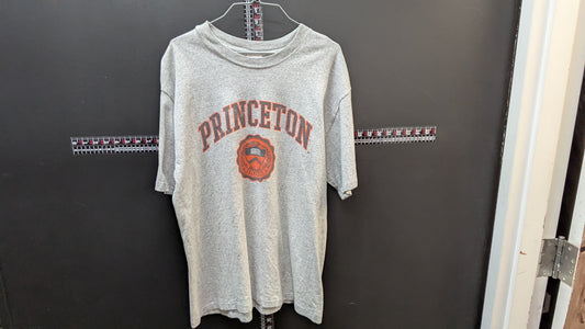Vintage Princeton University T Shirt Large Gray USA Made College Ivy League Tee