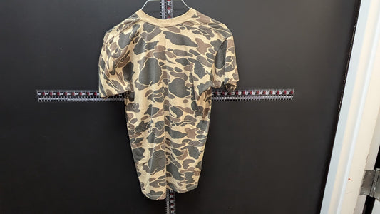 Vintage Duck Camo Pocket T Shirt USA Made Hunting Single Stitch Medium 5050