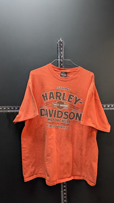 Harley-Davidson Henderson Nevada T-Shirt Mens 2XLT Orange Graphic Tee