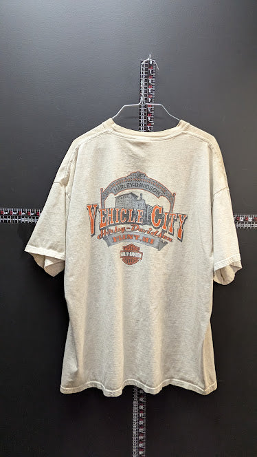 Harley-Davidson Vehicle City Flint Michigan T-Shirt Mens 2XL Fuel For Life Tee