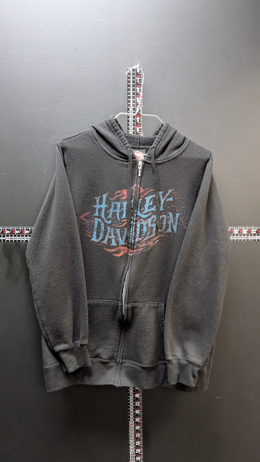 Harley-Davidson Zip Hoodie Womens Small Black Smoky Mountain Tennessee Jacket  Price Recommendation: