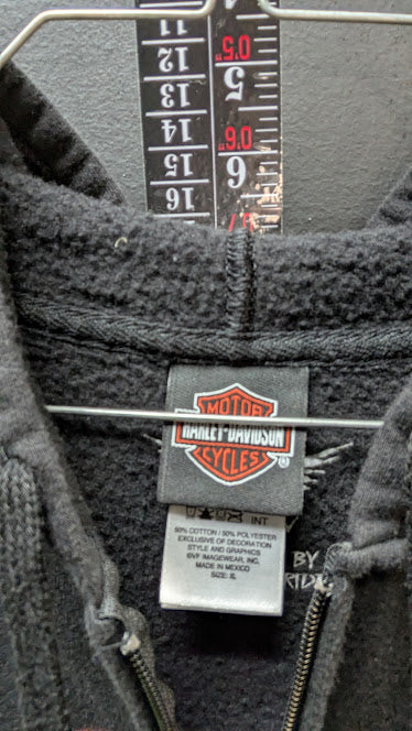 Harley-Davidson Zip Hoodie Womens Small Black Smoky Mountain Tennessee Jacket  Price Recommendation: