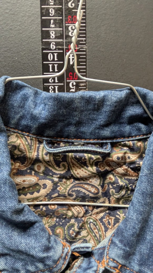 Harley Davidson HOG Patched Denim Vest Mens XL Biker Jean Vest Motorcycle