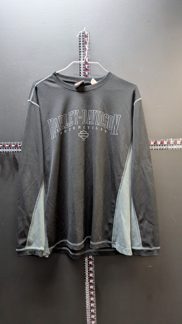 Harley Davidson Chandler Arizona Performance Long Sleeve Shirt Mens Large Black