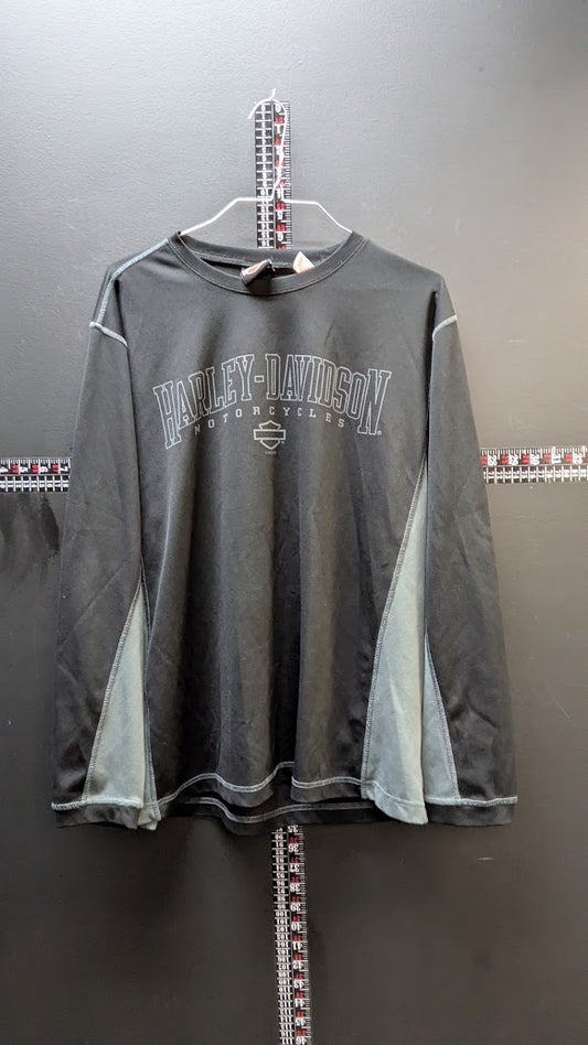 Harley Davidson Chandler Arizona Performance Long Sleeve Shirt Mens Large Black