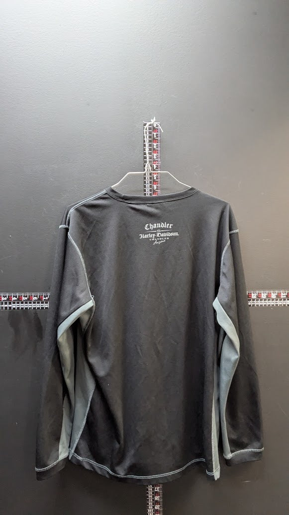 Harley Davidson Chandler Arizona Performance Long Sleeve Shirt Mens Large Black