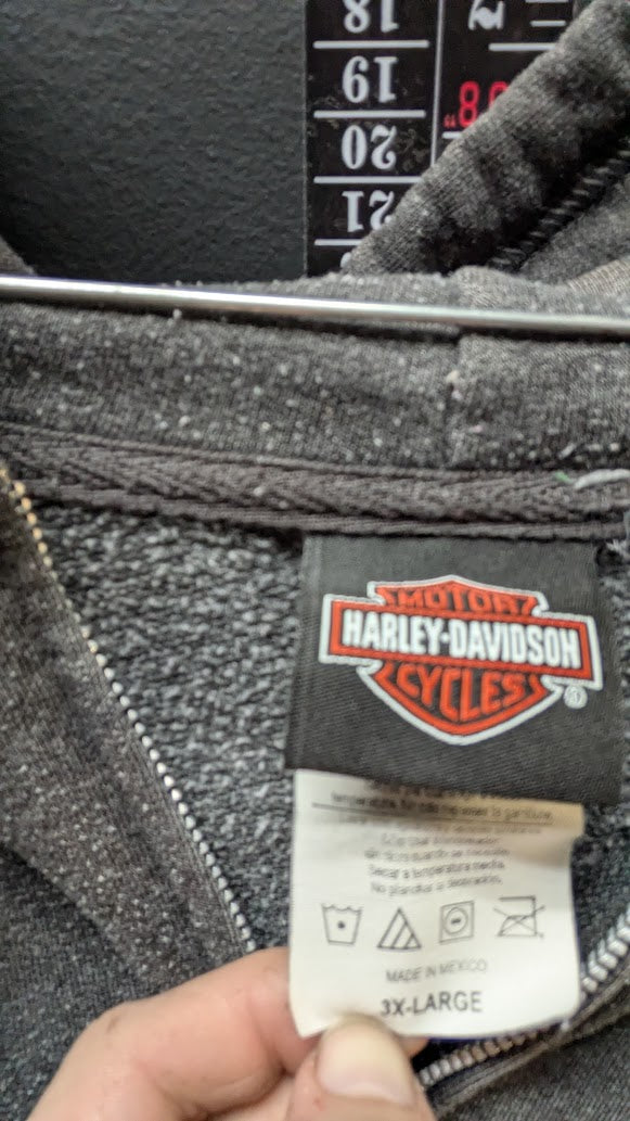 Harley-Davidson Hillbilly Harley Zip Hoodie Gatlinburg TN Gray 3XL