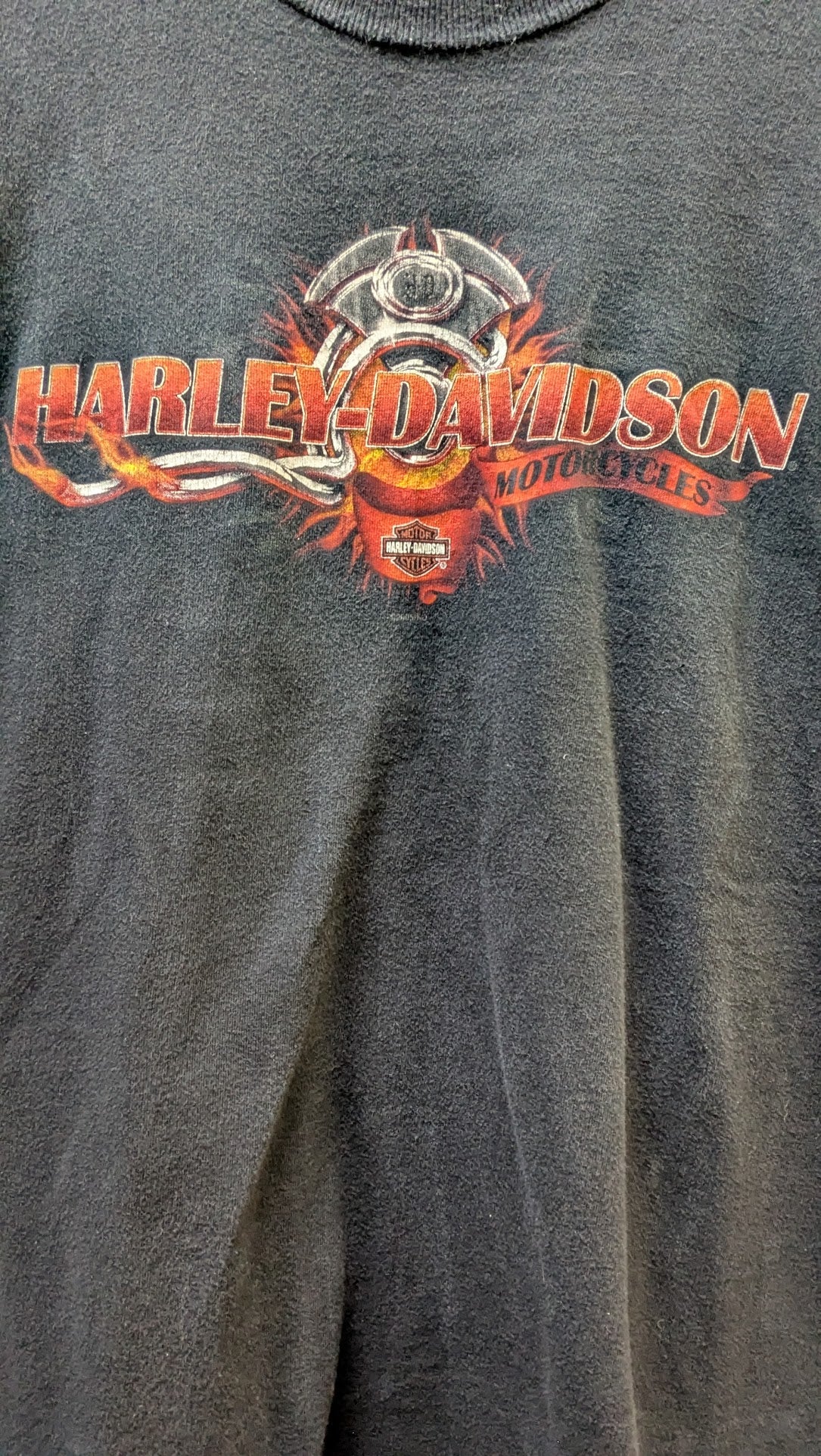 Harley-Davidson Mid-Ohio Springfield Ohio T-Shirt Black Graphic Tee Men’s Size Large