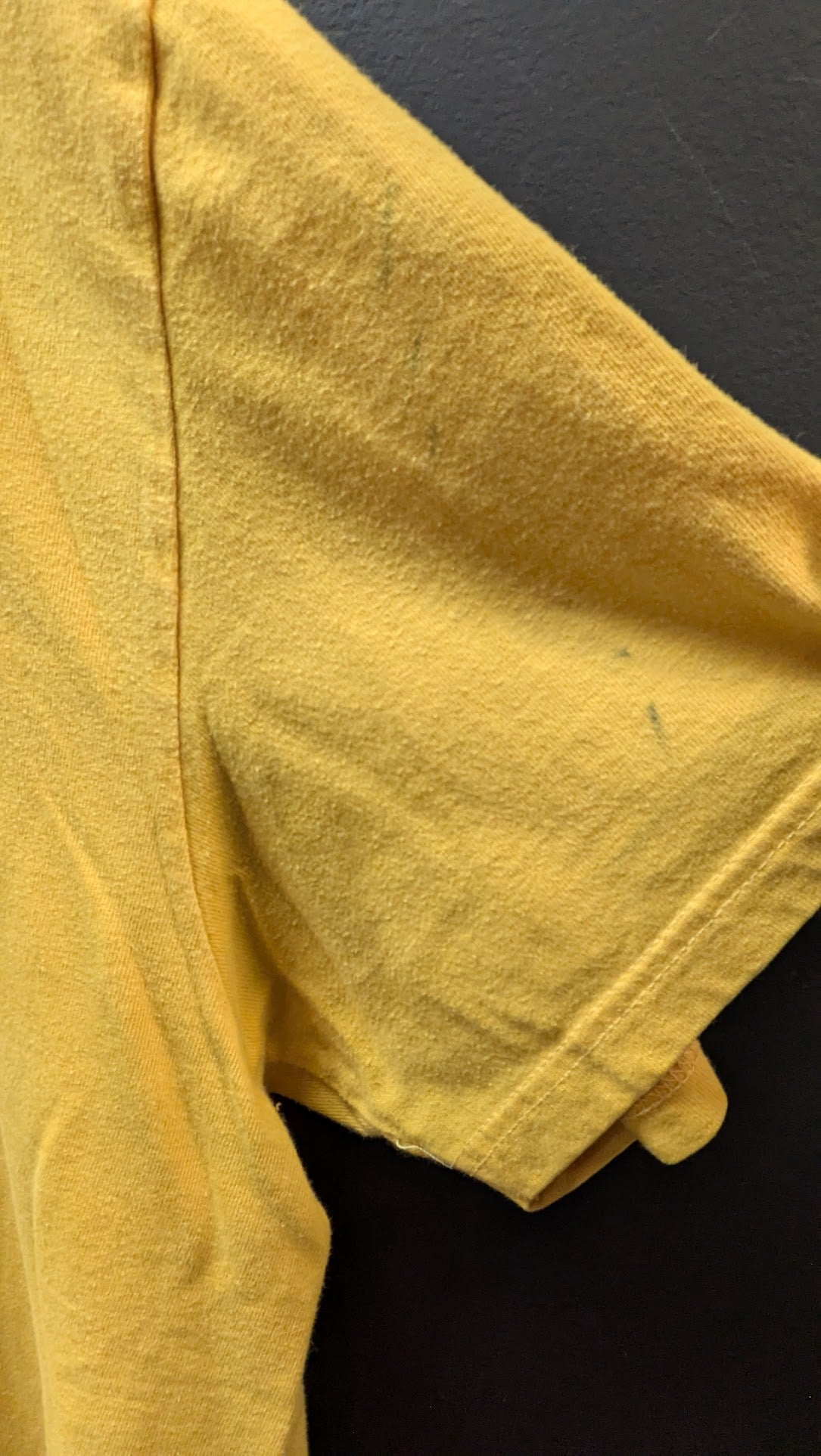 Vintage Harley Davidson Pocket T Shirt Yellow Cowboy HD Beaumont Texas Eagle XXL