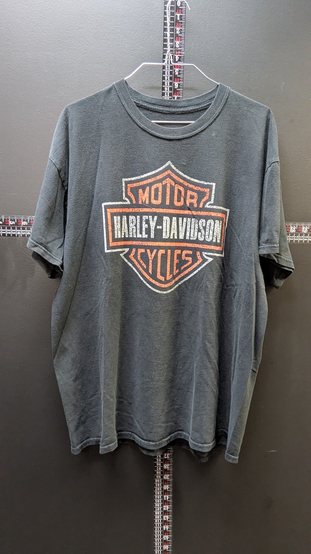 Harley-Davidson Bar & Shield Graphic T-Shirt Black Distressed Logo Tee Size XL