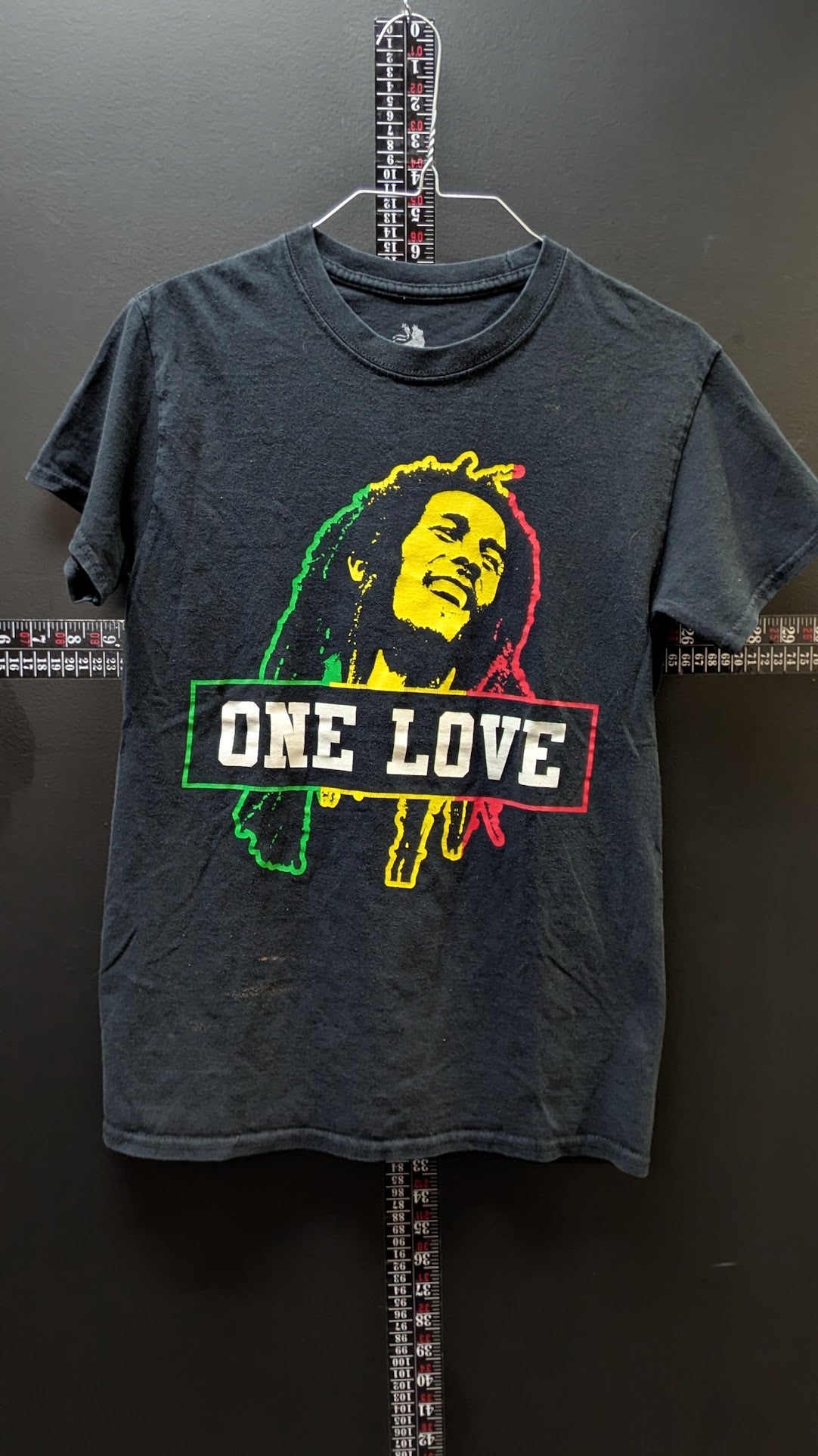 Bob Marley One Love T-Shirt Black Rasta Reggae Graphic Tee Adult Small