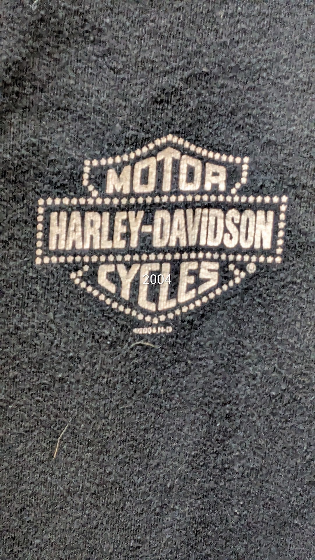 2004 Harley Davidson Signature Long Sleeve Shirt Womens Black Size Large