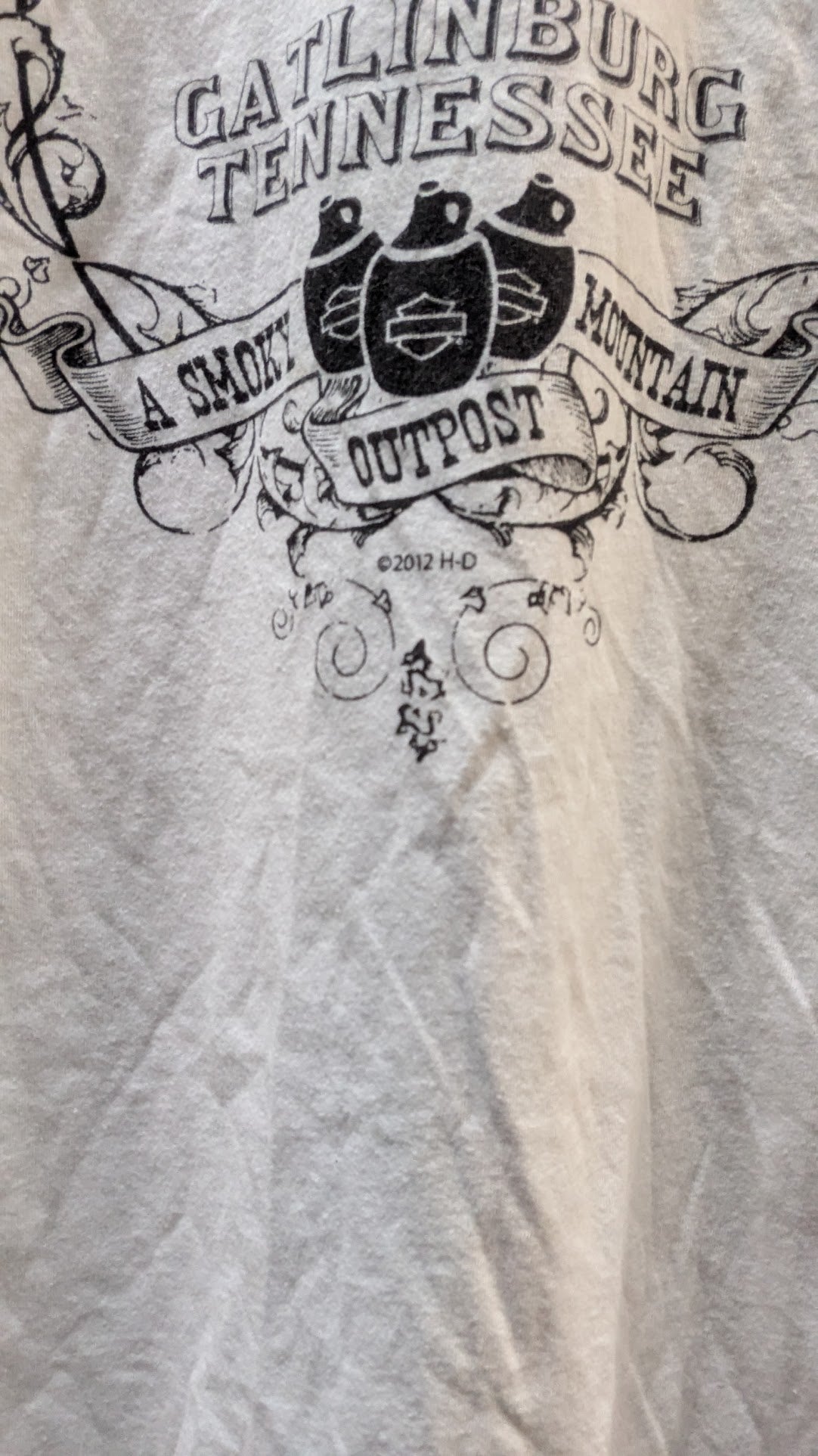 Harley Davidson Hillbilly Gatlinburg TN Womens Long Sleeve Shirt XL Bling