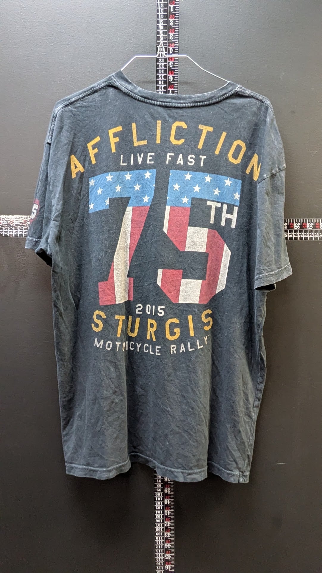 Affliction Sturgis 75th Anniversary Skull T Shirt Mens XL Motorcycle Rally