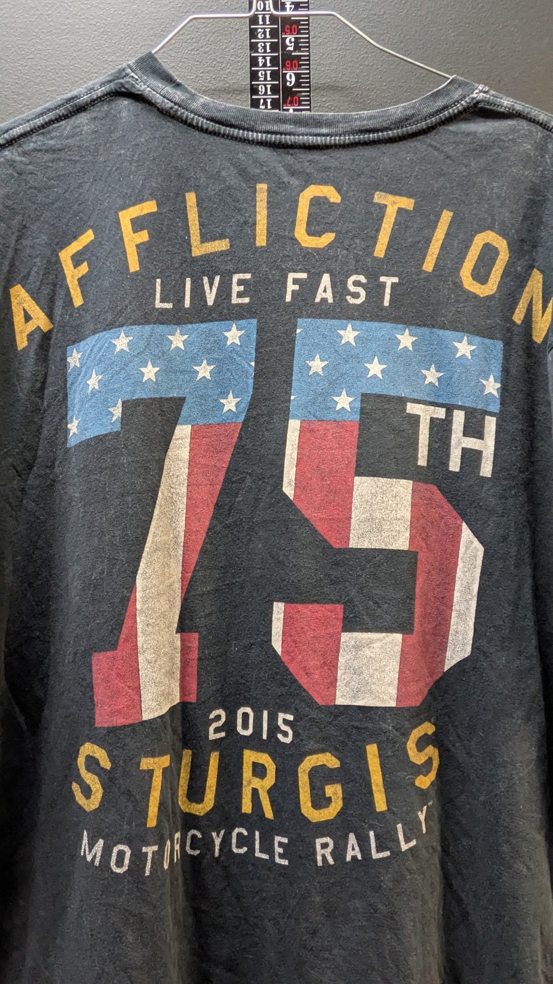 Affliction Sturgis 75th Anniversary Skull T Shirt Mens XL Motorcycle Rally