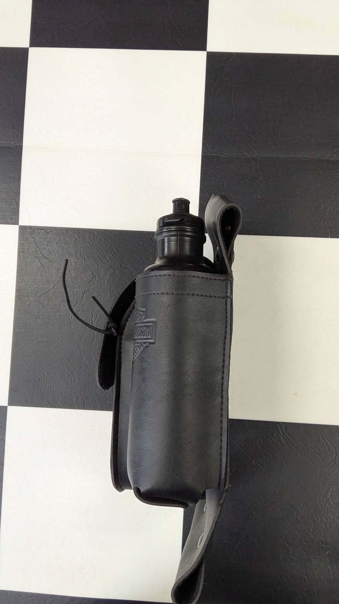 Harley Davidson Motorcycle Windshield Storage Pouch Water Bottle Holder Black