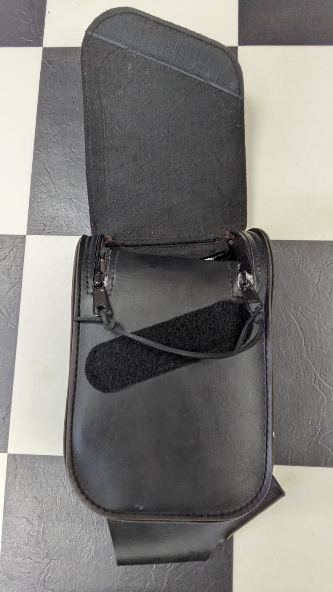 Harley-Davidson Motorcycle Fork Tool Bag Windshield Storage Pouch Black